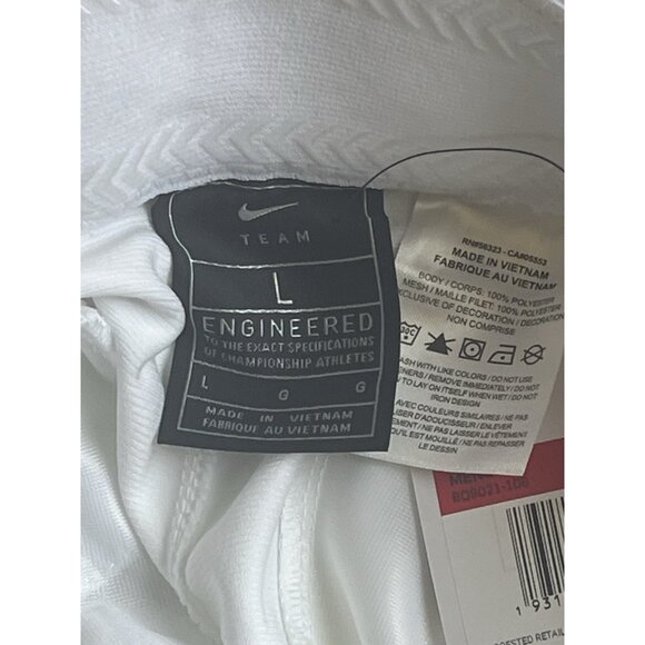 Nike Vapor Select High Black Piped 3/4 Baseball Pant Men's L White BQ9021-106 - Picture 7 of 7